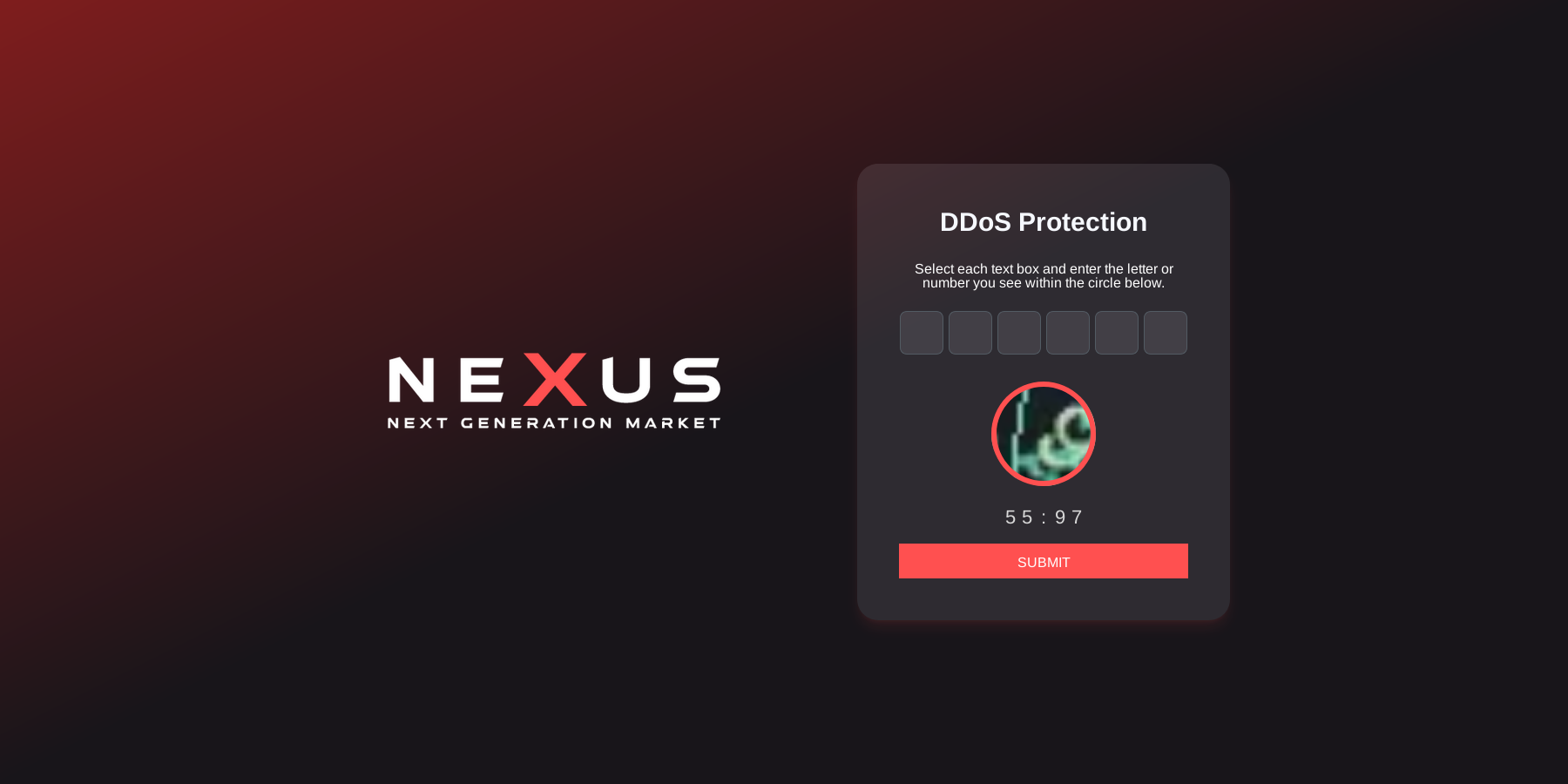 Nexus Market verification process showing how to authenticate fingerprints for secure portal access